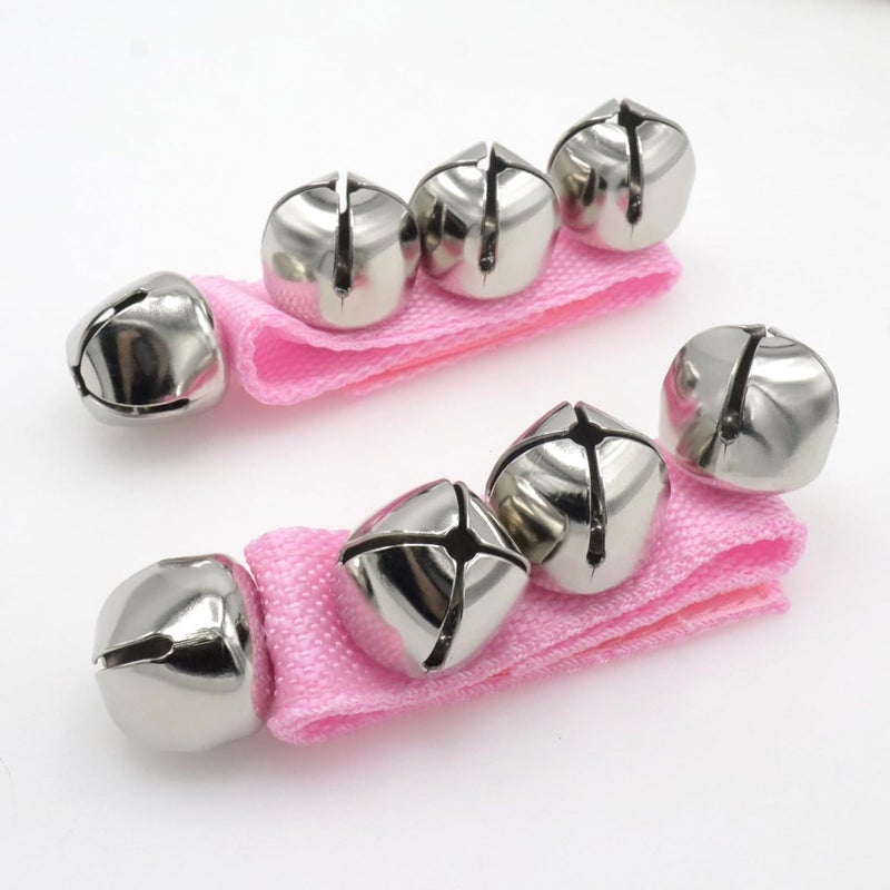 CashBeat Wrist Bells Set of 2, Adjustable Jingle Bells for Wrist/Ankle, Percussion Accessory for Dance, Fitness, Stage Performance - Image 5